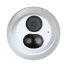 Cámara IP domo, 5Mpx, Luz blanca 30mts ColorHunter, 2.8mm, UltraH265, PoE802,3af, IP67