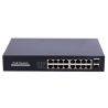 Switch de 16 puertos 10/100/1000 POE, 250W, x2 SFP. Enrackable