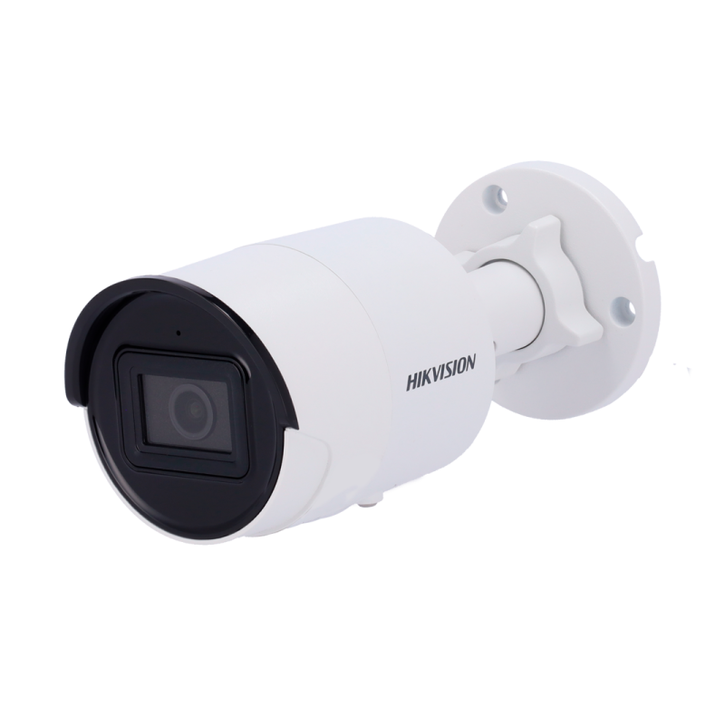 Cámara IP bullet, 4MPx, Dark Fighter, IR 40mts, 2.8mm, H.265+, PoE802.3af.  IP67, Motion Detection 2.0 de humanos y v