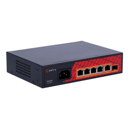 Switch de 3 puertos 10/100/1000 POE/POE+, 1x Puerto Gb HIPOE 60W, x1 UPLINK, 1x SFP. Total 65W
