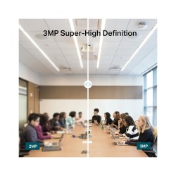 Cámara IP domo, 3Mpx, Lente 2.8mm, IR 30mts. IPK08. Smart Event. Audio