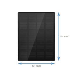 Panel solar para  CG122 4G, 6V, 3.3W. IP65