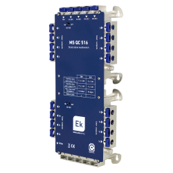 Multiswitch de 5 x16 en estrella/final de cascada. 5 entradas (4 SAT + 1 TER), 16 salidas usuario.