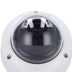 Cámara IP domo, 4MPx, Led blanco 30mts ColorVu, 2.8mm, H.265+, PoE802.3af, IP67