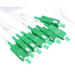 Splitter óptico 1x8 SC/APC, G657A1, 1.5mts