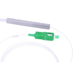 Splitter óptico 1x8 SC/APC, G657A1, 1.5mts