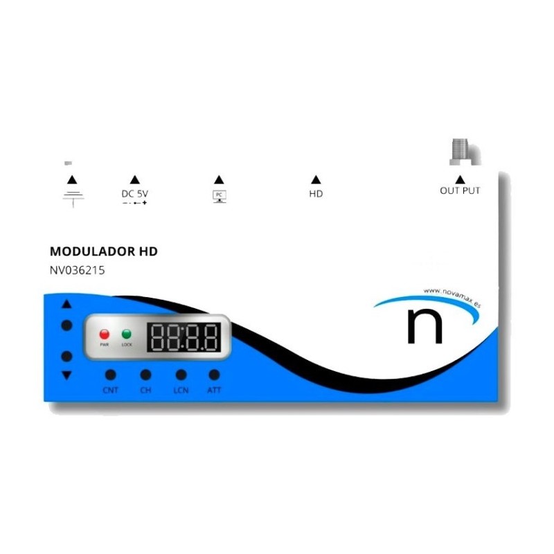 Modulador HD, DVB-T Mini. Frecuencias 174-230MHz / 470-862MHz. 95-100dBu, MER gt28dB. Pantalla de tubo Nixie. Tamaño