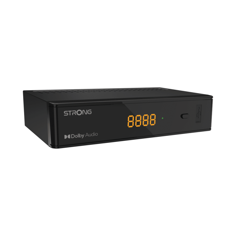 Receptor SAT (S2), FULL HD, H.264. 1 USB, 1 SCART, PVR, 1 audio jack, S/PDIF. Con opción PVR