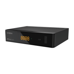 Receptor SAT (S2), FULL HD, H.264. 1 USB, 1 SCART, PVR, 1 audio jack, S/PDIF. Con opción PVR