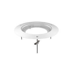 Soporte techo de empotrar para cámaras domo - Apto uso exterior - Blanco - 210mm diámetro