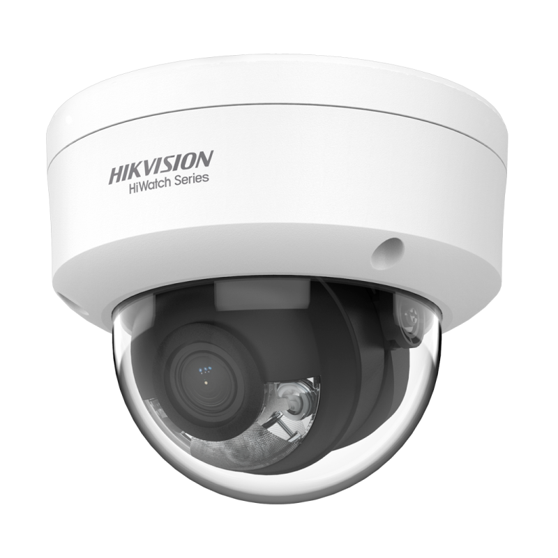 Cámara IP domo, 4MPx, Led blanco 30mts ColorVu, 2.8mm, H.265+, M.D. 2.0, PoE802.3af, IP67