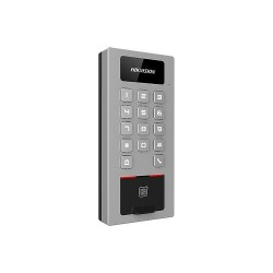 Control de accesos de superficie, IP65, IK09, para supervisión vía smartphone. Lector biométrico huella, Mifare y teclado. Unif