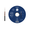 Cable coaxial conductor interno 1.13mm Cu, 6,8mm, lámina de cobre+poliéster, malla de CCA.