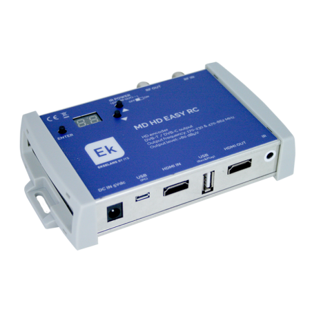 Modulador digital a COFDM/QAM HD con extensor IR. 1 entrada HDMI + LOOP hasta 1080p. Ideal para cartelería.