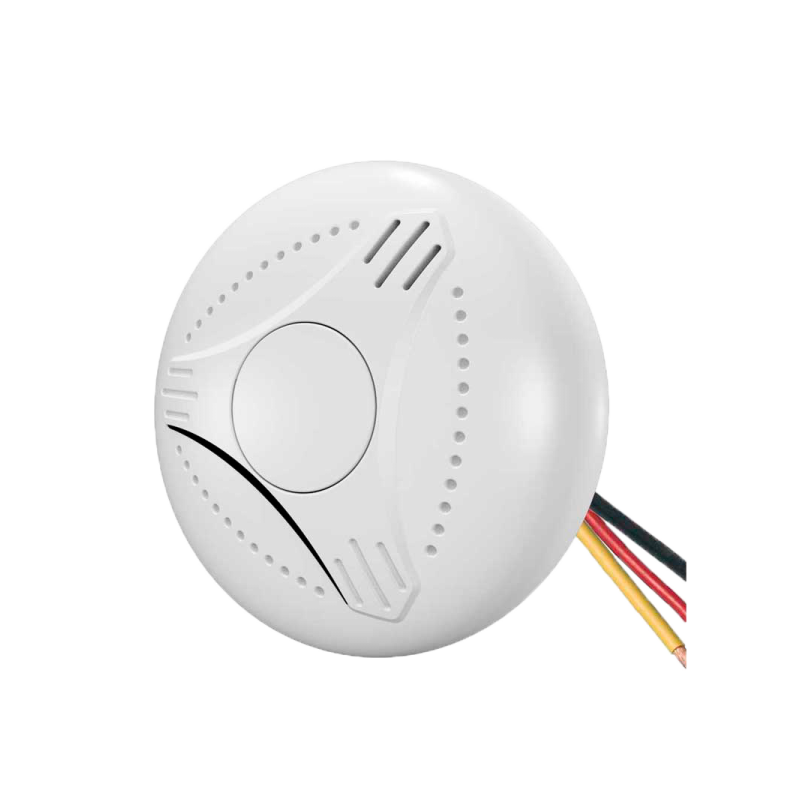 Detector de humo autónomo interconectado ANKA cableado. Alimentación principal AC220~240V, con alarma sonora