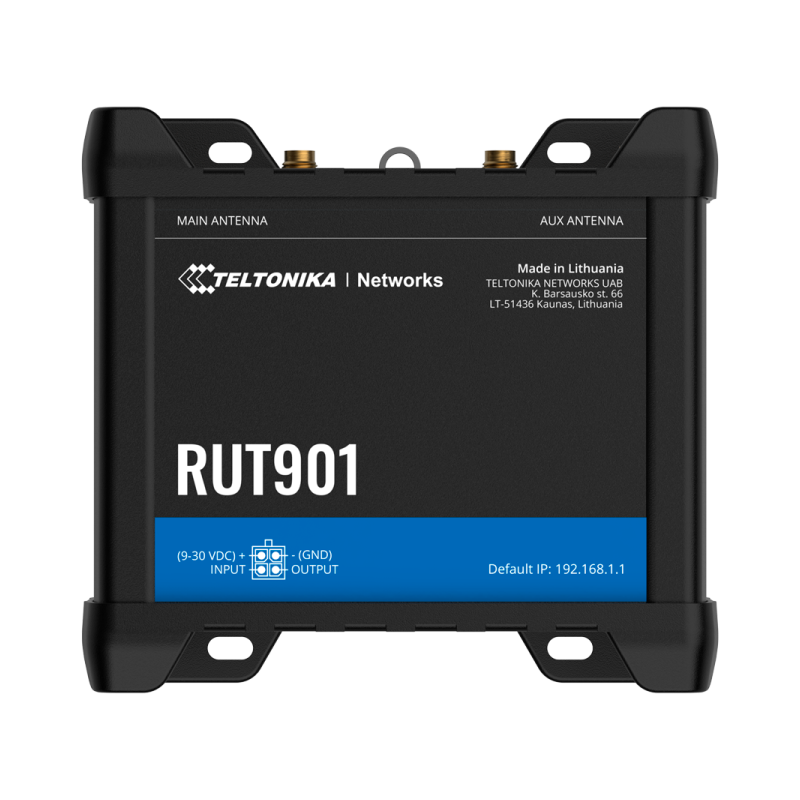 Router 4G Industrial 2,4Ghz x4 10/100, Dual SIM 4G (LTE) Cat 4 hasta 150Mbpsm 1x Entrada + 1x Salida Digital