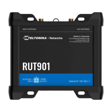 Router 4G Industrial 2,4Ghz x4 10/100, Dual SIM 4G (LTE) Cat 4 hasta 150Mbpsm 1x Entrada + 1x Salida Digital