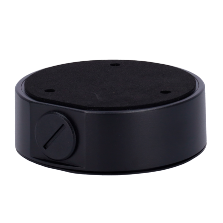 Caja conex. Uniview. 117.8mm diámetro. Negro