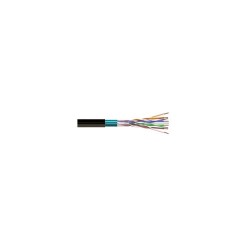 Cable CAT5e FTP, Aluminio Cobreado, CPR-FCA, Polietileno negro (exterior), con carrete interno. Bobina 305mts