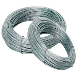 Cable de vientos de acero trenzado, 3 mm, rollos de 100metros