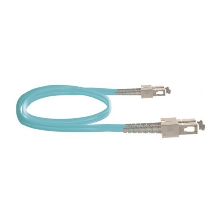 Latiguillo SC/UPC - SC/UPC, Multimodo, Duplex, OM3, 1.9mm, LSZH-FR, 2mts. Aqua