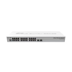 Cloud Router Switch x24 Gb, x2 SFP+, RouterOS/SwitchOS, L5. Montaje en Rack