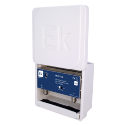 Amplificador de mástil con rechazo de banda Lte. 1 entrada: UHF (470-694 MHz). G: 35dB / Nivel de salida (DIN 45004B): 110dBuV.