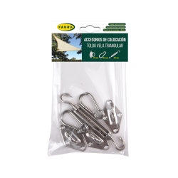 BLISTER ACCESORIOS TOLDO VELA TRIANGULAR