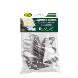 BLISTER ACCESORIOS TOLDO VELA CUADRADO / RECT.