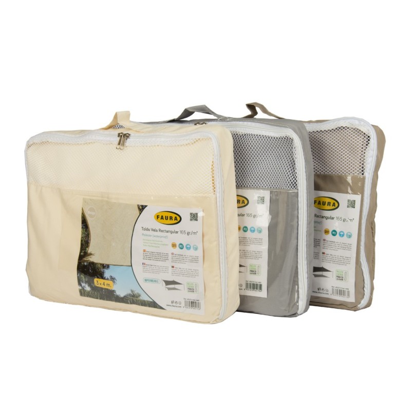 TOLDO VELA 165gr. (PES) WATERPROOF RECTANGULAR ARENA 3x4 m