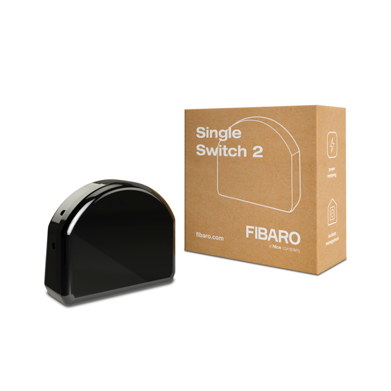 Fibaro Single Switch 2 - Relé ON/OFF para equipos 1x2.5 kW V2. FGS-213