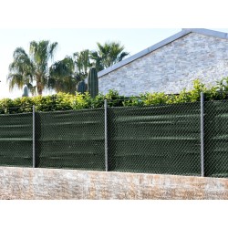MALLA OCULTACIÓN 90gr.EXTRA VERDE OSCURO 1x50 M