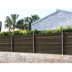 MALLA OCULTACIÓN 90gr.EXTRA MARRÓN 2x10 M