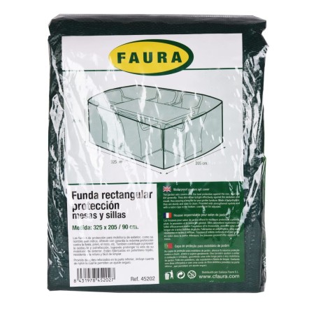 FUNDA 110 gr. VERDE MESA RECTANGULAR 325x205/90 cm.