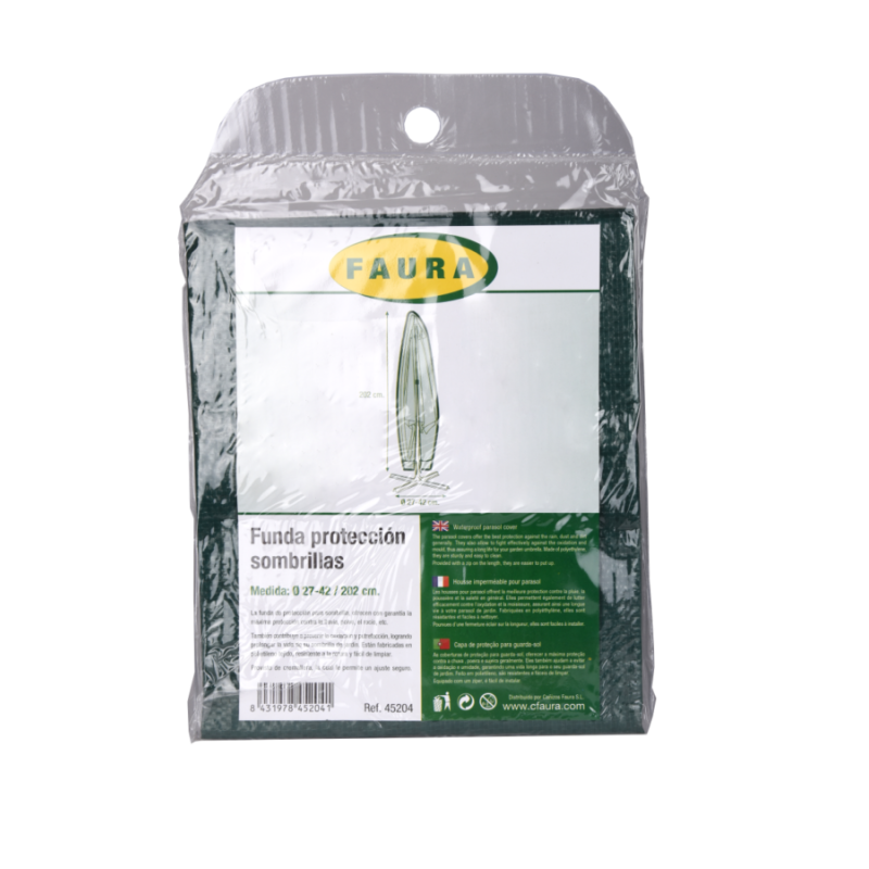 FUNDA 110 gr. VERDE SOMBRILLA 27-42/202 cm.