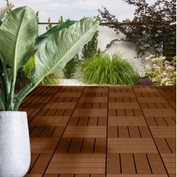 BALDOSA COMPOSITE 30x30x2 cm CHOCOLATE