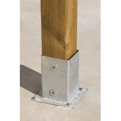 ANCLAJE METÁLICO CUADRADO 9x9 cm