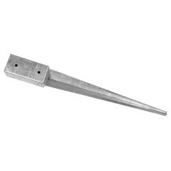 PIQUETA METÁLICA CUADRADA 12x12 cm