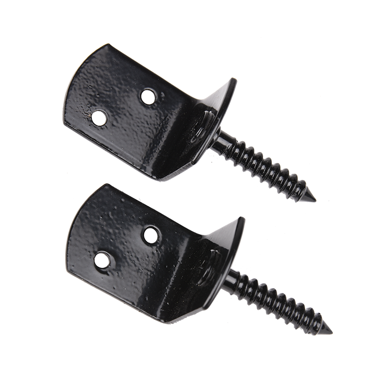 KIT ESCUADRAS + TORNILLOS / CONEXIÓN  NEGRO (4 Und)