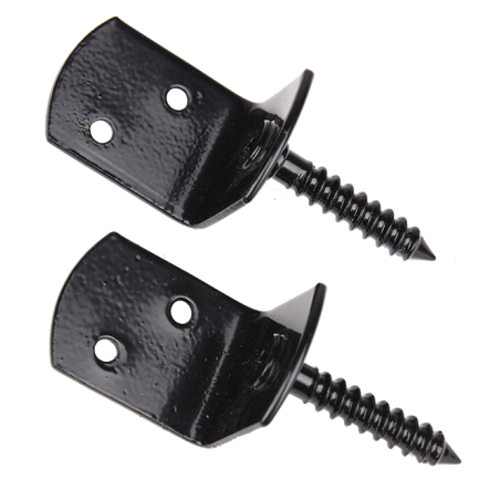 KIT ESCUADRAS + TORNILLOS / CONEXIÓN  NEGRO (4 Und)