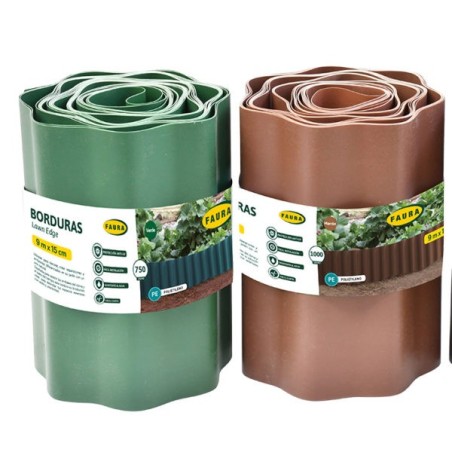 BORDURA ONDULADA (PE 750gr.) 9mx15cm VERDE