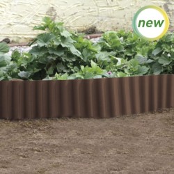 BORDURA ONDULADA (PE 750gr.) 9mx15cm MARRÓN