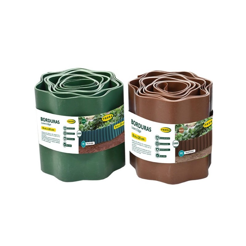 BORDURA ONDULADA (PE 750gr.) 9mx20cm MARRÓN