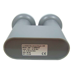 Lnb Single (1 Receptores), Monoblock 6 (Astra 19.2 - Hot Bird 13), 55-68dB, 1,2dB ruido