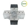 CONECTOR PERGOLA CRUZ 7X7 CM