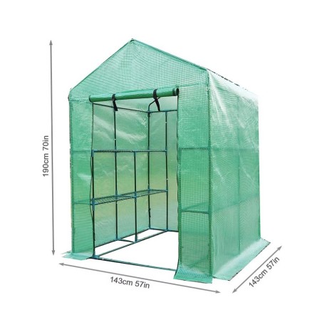 CASETA INVERNADERO - OPACO 143x143x195cm