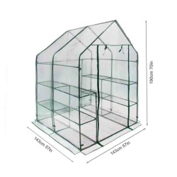 CASETA INVERNADERO - TRANSPARENTE 143x143x195cm