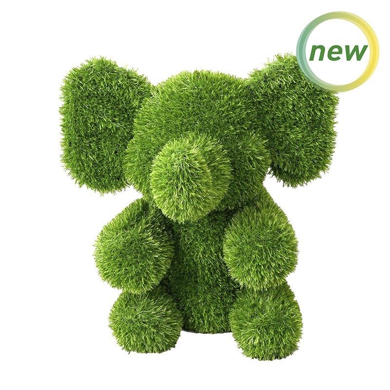 FIGURA CÉSPED ELEFANTE SENTADO 50cm
