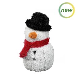 FIGURA CÉSPED MUÑECO NIEVE 45cm