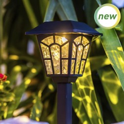 LAMPARA SOLAR LUNA 12,5x12,5x45,8 cm